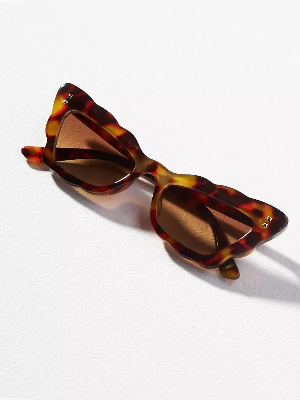 Anthropologie Scallop Cat Eye Sunglasses